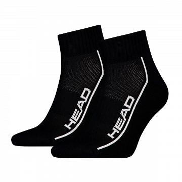 Head Tennis Performance Quarter Socks 2P Black